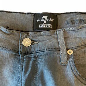 7 for All Man Kind Luxe Sport Slimmy Gunmetal 34